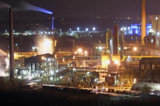 Industrieanlage im Ruhrgebiet. 
