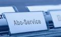 Register mit Aufschrift "Abo-Service". Foto: Harald Richter/panthermedia.net
