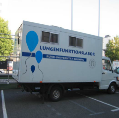Umweltmediziner in Aktion.