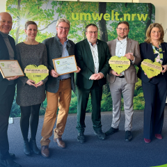 Die Preisträgerinnen und Preisträger des Wettbewerbs „Naturpark.2027.Nordrhein-Westfalen“