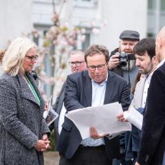 Minister Krischer im Gespräch